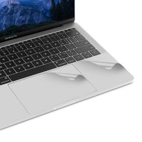 LENTION Palm Rest Skin for MacBook Pro (13-inch, 2016 2017 2018 2019, with Thunderbolt 3 Ports), Protective Vinyl Decal Cover Sticker with Trackpad Protector (Silver)