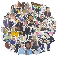 Cool No-Face Laptop Sticker for Teen, 50pcs Pack Vinyl Skateboard Water Bottle Computer Travel Case Guitar Snowboard Luggage Car Bike Phone Graffiti Decal