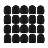 30 Pack Foam Microphone Cover Thick Handheld Stage Mic Windscreen. (Black)
