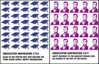 Quiplip UI29646PCK Greeting Cards 4.25" x 5.5" White 6 Pack