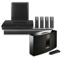 Bose Lifestyle 650 Home Entertainment System, Black, with SoundTouch 20 Series III Wireless Bluetooth Speaker, Black