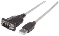 Manhattan 151849 USB to Serial Converter, Connects One Serial Device to a USB Port, Prolific PL-2303RA Chip, 1.8 m (6 ft.)