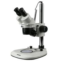 20X-40X Super Widefield Pillar Stand Stereo Microscope with Top & Bottom LED Lights
