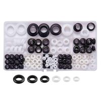 Litorange 8 Sizes 180Pcs Rubber Grommet Assortment Kit,Ideal for Automotive, Motorcycle, PC Hardware/Piano Repair, Electronic Equipment, Motorcycle and Electric Box