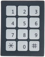 DC 12V 3x4 12 Key Matrix Membrane Switch Keypad Keyboard 76x60x0.8mm