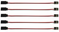 Apex RC Products 6"/150mm Futaba Style Servo Extension - 5 Pack 1005