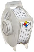 Brady 115769 3" Width x 1.125" Height, B-595 Indoor/Outdoor Vinyl Film, Red, Blue and Yellow on White Right-To-Know NFR Format GlobalMark Label