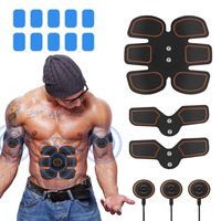 Abs Stimulator Muscle Toner, Portable Muscle Trainer, Abdominal Toning Belt Ultimate Abs Stimulator for Men Women, Work Out Power Fitness ABS Abdominal Trainer with 6 Modes & 9 Levels Operation-Black