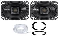 Polk Audio 4x6" Waterproof Front Speaker Replacement For 03-06 Jeep Wrangler TJ