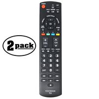2-Pack Replacement TCL37X1 HDTV Remote Control for Panasonic TV - Compatible with N2QAYB000574 Panasonic TV Remote Control