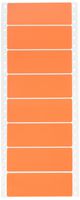 Compulabel Pinfeed Labels Fanfold Permanent Adhesive, 4" x 1 7/16", Pastel Orange (120791)
