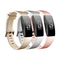 Molitececool Soft TPU Wristband Compatible for Fitbit Inspire HR/Fitbit Inspire Bands Adjustable Strap Replacements Accessory for Fitbit Inspire HR Small Large Size for Men Women