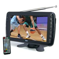 Tyler TTV701 7" Portable Widescreen LCD TV with Detachable Antennas, USB/SD Card Slot, Built in Digital Tuner, and AV Inputs