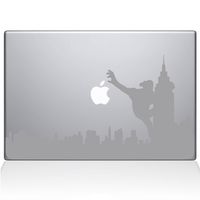 The Decal Guru 2071-MAC-13P-S King Kong City Skyline Decal Vinyl Sticker, Silver, 13" MacBook Pro (2015 & Older)