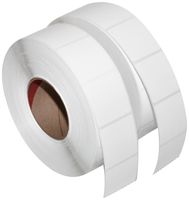 Compulabel Thermal Transfer Shipping Labels, 2 inch x 2 inch, White, Permanent Adhesive, 2900 Per Roll, 8 Rolls