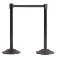 US Weight Heavy Duty Premium Steel Crowd Control Stanchion with Extended 13-foot Retractable Belt