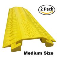 Drop Trak Cable & Hose Protector - Medium - Yellow - 2 Pack