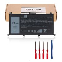 SWEALEER 357F9 Laptop Battery Compatible with Dell Inspiron 15 7559 7557 5577 7566 7567 5576 INS15PD-1548B 1548R 1748B 1848B 2548B 2748B 3948B Gaming Series 0GFJ6 71JF4 [11.1V 74Wh 357F9]