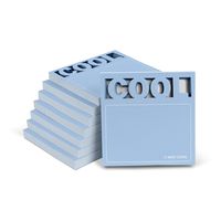 Knock Knock Cool Die Cut Sticky Notes, 3 x 3-Inches (8-Count)