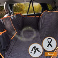 iBuddy Dog Seat Cover with Mesh Window 100% Waterproof Car Seat Covers for Dogs Durable Pet Seat Cover for Back Seat with Side Flaps Washable Dog Car Hammock Against Dirt and Dog Fur for Car and SUV