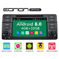 Car Stereo Radio Eonon Double Din with Backup Camera Android Auto, 4GB RAM 32GB ROM Octa-Core Applicable to BMW 3 Series 1999,2000,2001,2002,2003 and 2004(E46)Support Dual Bluetooth, Fastboot-GA9150B