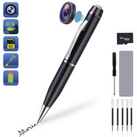Hidden Spy Camera Pen, HD 1080p Mini Camcorder Pen, Ideal Practical Little Gifts, Suitable for Daily Life and Business, Includes Refills & 32G SD Card (Updated Version)