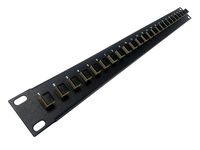 24 Port SC Fiber Patch Panel Multimode (Beige Couplers) (Loaded 1u) 19"