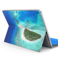 igsticker Ultra Thin Premium Protective Back Stickers Skins Universal Tablet Decal Cover for Microsoft Surface Pro 4/ Pro 2017/ Pro 6(2018) 001045 Island　sea