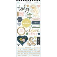 Heidi Swapp 314504 Sticker Emerson Lane-6 x 12-Cardstock (61 Piece), Multi