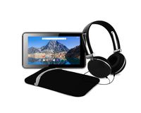 Ematic EGQ375BL 7 Quad-Core Tablet with Android 7.1 (Nougat), Headphones, and Carrying Case EGQ375BL