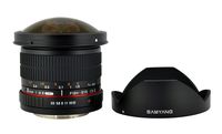 Rokinon HD8M-NEX 8mm f/3.5 HD Fisheye Lens with Removable Hood for Sony E-Mount DSLR