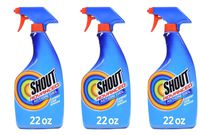 Shout Spray and Wash Advanced Action Stain Remover for Clothes, 22 oz (Thrее Рack)