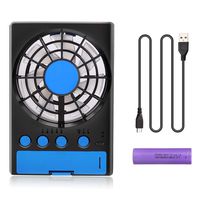 EXCOUP USB Pet Fan with 5-Speed, Safe Mini Portable Fan for Dogs and Cats Cage/Crate Low Noise DC 5V, 3.5inx1.3inx5.2in