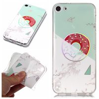 Gostyle iPod Touch 5 Case,iPod Touch 6 Case,Luxury Marble Pattern Soft Flexible Silicone TPU Bumper Protective Cover,Ultra Thin Lightweight Anti-scratch Shockproof Back Cover,Doughnut