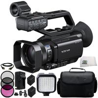 Sony PXW-X70 Professional XDCAM Compact Camcorder + 3PC Multi-Coated Filter Kit (UV+CPL+FLD) + 2 Replacement Batteries + HDMI Cable + 36 PIN LED Video Light + Carrying Case & Microfiber Cleaning Cloth