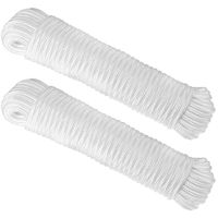 Tag-A-Room Nylon Rope 1/4" x 50', Bundle of 2 Nylon Ropes (100' Total)