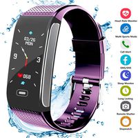 Hocent Fitness Tracker, Activity Fitness Watch Waterproof Pedometer with Sleep Heart Rate Monitor Step Calorie Track Call SMS SNS Alert Stopwatch for Men Women Teens Compatible for Android and iPhone