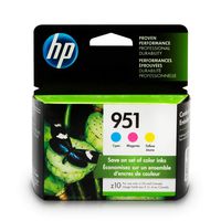 HP 951 | 3 Ink Cartridges | Cyan, Magenta, Yellow | CN050AN, CN051AN, CN052AN