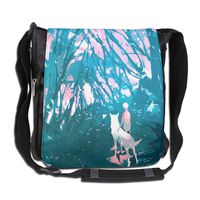 HUE FIUB Classic Boy&Wlof Messenger Bag Shoulder Bag Outdoor Sports Crossbody Bag Side Bag for Men Women