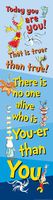 Eureka Dr. Seuss Motivational Back to School Classroom Door Decoration Banner 12'' x 45''