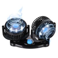 Car Air Fan Electric 12V Fan Cooling Air Fan,Powerful Quiet 2 Speed Wind Fan 360 Degree Rotatable Dashboard Cooling Fans Summer Cooling Fan Air Circulator for Van SUV RV Boat Auto Vehicles Golf