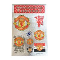 AJBOY Football Club Soccer Team Logo Stickers Car Glass/Wall/Laptop/Favorite Items Sticker Decal (New Manchester United, 7.5-10.6 inch)