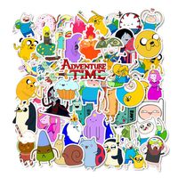 Cartoon Adventure Time Laptop Stickers - Decals Vinyl Waterproof for Water Bottle Cars Motorcycle Bicycle Bumper Skateboard Luggage Phone Case DIY Decoration Gift 50 pcs [No-Duplicate]