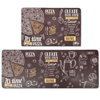 HEBE Anti Fatigue Kitchen Floor Mat Set of 2 Cushioned Heavy Duty Comfort Standing Mats Waterproof Kitchen Rugs Set 2 Pieces Non Slip for Indoor Outdoor