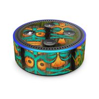 Tiki Abu - Skin Sticker Decal Wrap for Amazon Echo Dot (2nd Generation)