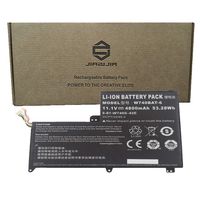 JIAZIJIA W740BAT-6 Laptop Battery Replacement for Clevo Terrans Force X411 47VJ1 Series Notebook 6-87-W740S-42E Black 11.1V 53.28Wh 4800mAh