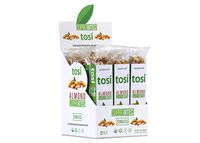 Tosi Organic SuperBites Vegan Snacks, Almond, 1oz (Pack of 12), Gluten Free, Omega 3s, Plant Protein, Fiber from Flax and Chia Seeds