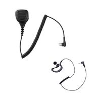 Maxtop APM250ARP03-H1 Heavy Duty Shoulder Speaker Microphone for Hytera with G-Shape Receiving Only Earpiece