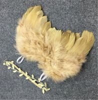 Heyuni. Newborn Angel Feather Wings Photography Props with Headband