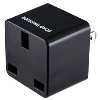 ROAD WARRIOR UK to USA Travel Adapter converts UK (3-Pin) to US (2-Pin) outlet plug 13A - RW117BK-US